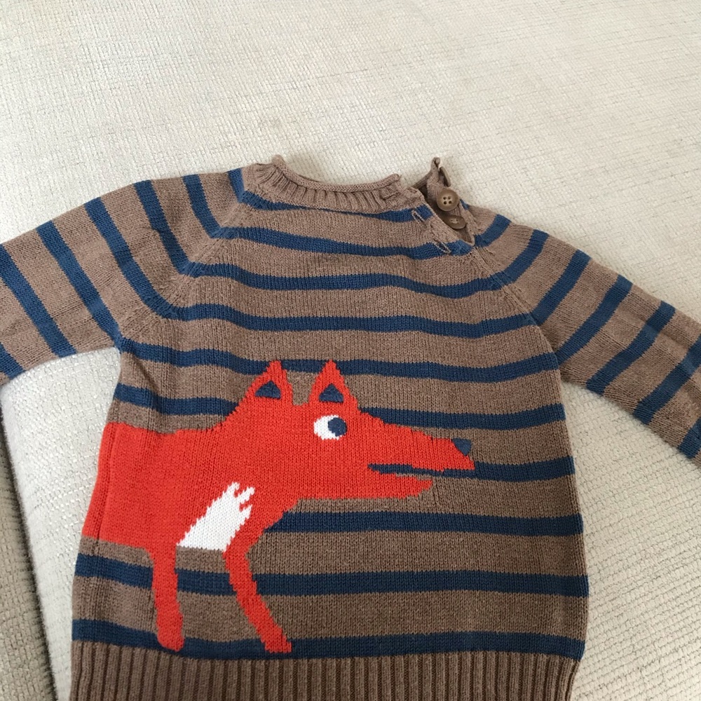 John Lewis Fox sweater 6-9 months